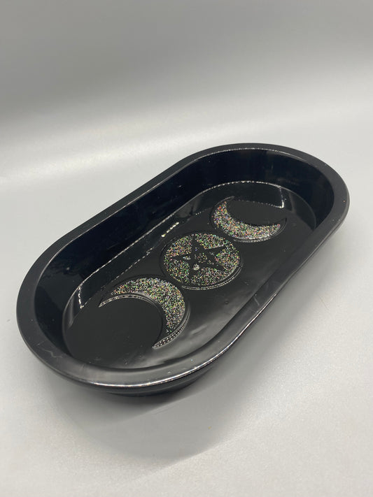 3 Moon Pentagram Resin Tray