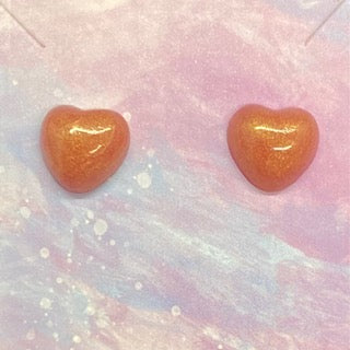 Mini Heart Resin Earrings