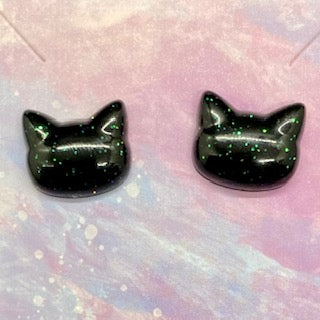 Mini Cat Head Earrings