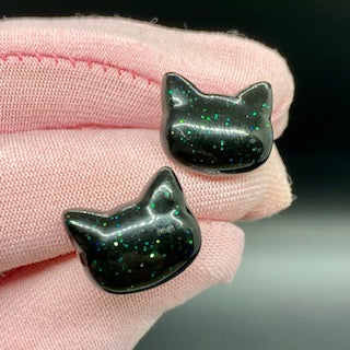 Mini Cat Head Earrings