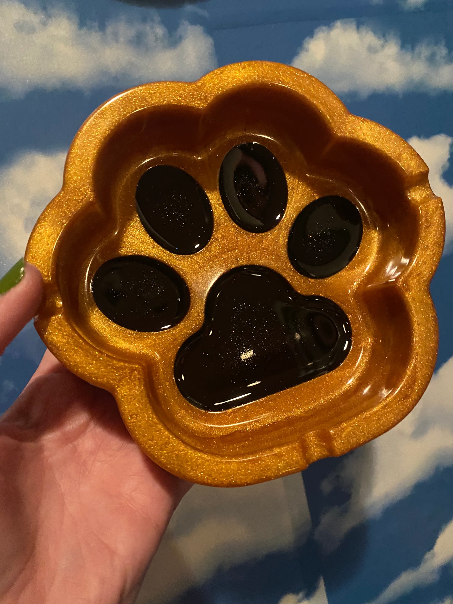 Cat Paw Resin Tray